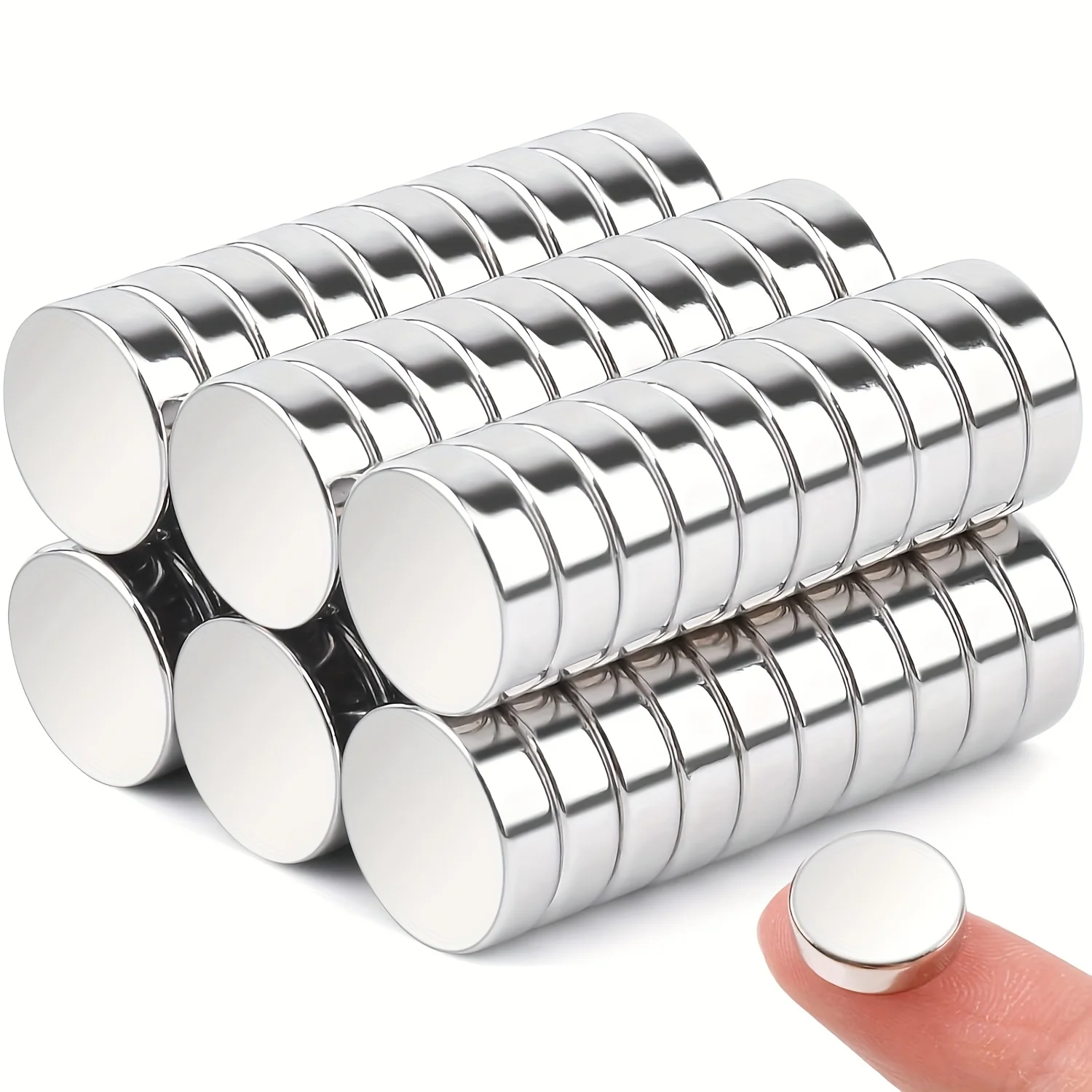 Suitable for Refrigerator Magnet, Office, Whiteboard 6/8/10x3mm Round Magnet 3 Different Sizes Rare Earth Magnet