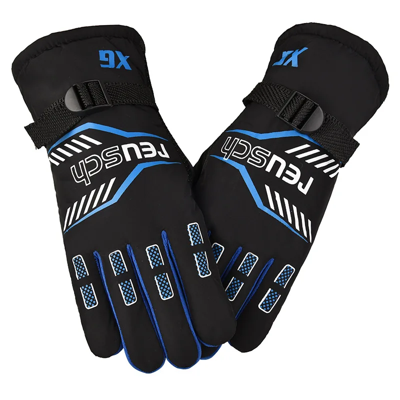 Men's Cycling Gloves, Plush and Thickened Gloves, Motorcycles, Electric Vehicles Skiing Manufacturers Riding Gloves Motorcycle