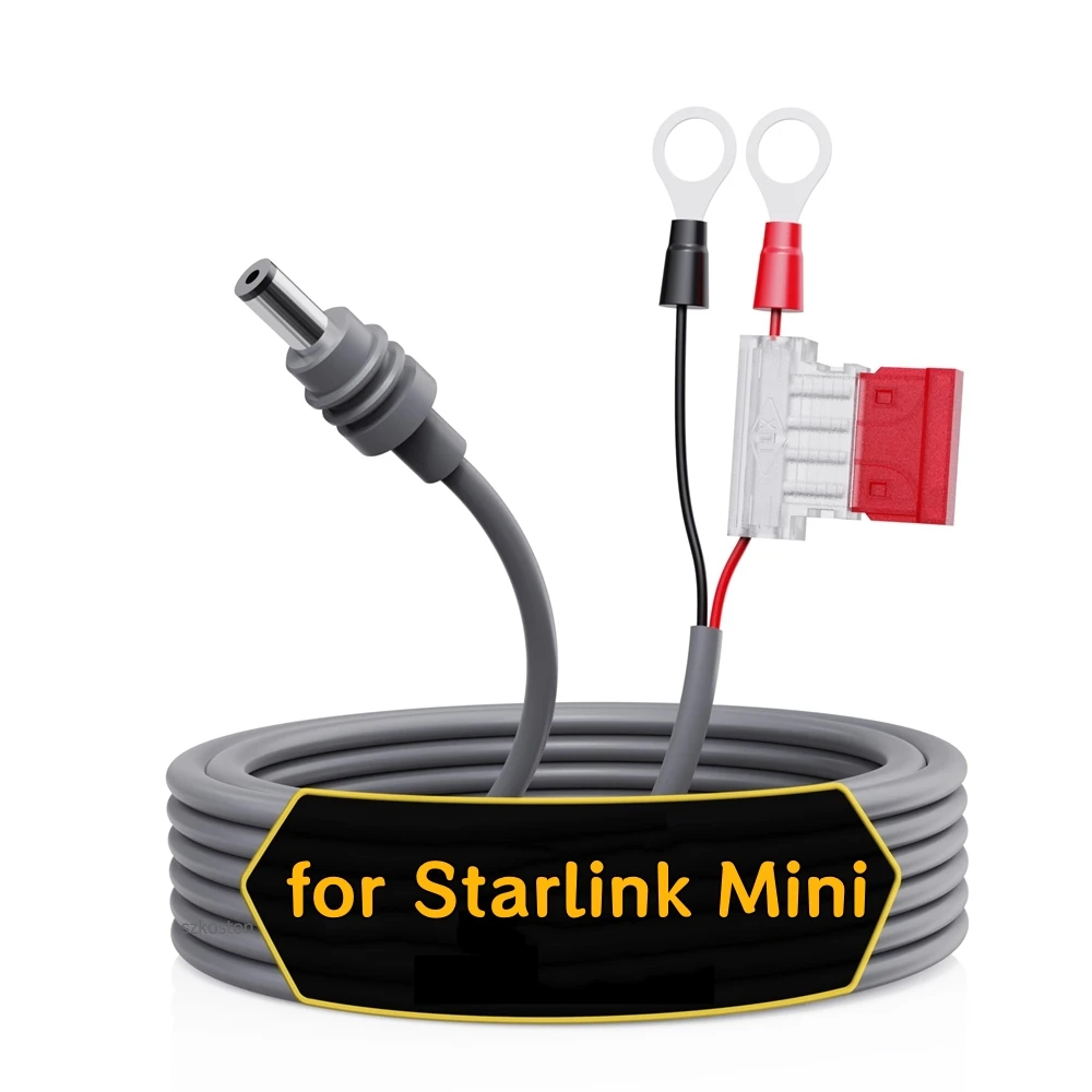 Specific DC Power Cable Extension Cord for Starlink Mini with Automotive Fuse Holder ATC/ATO DC Plug Waterproof for RVs Yacht