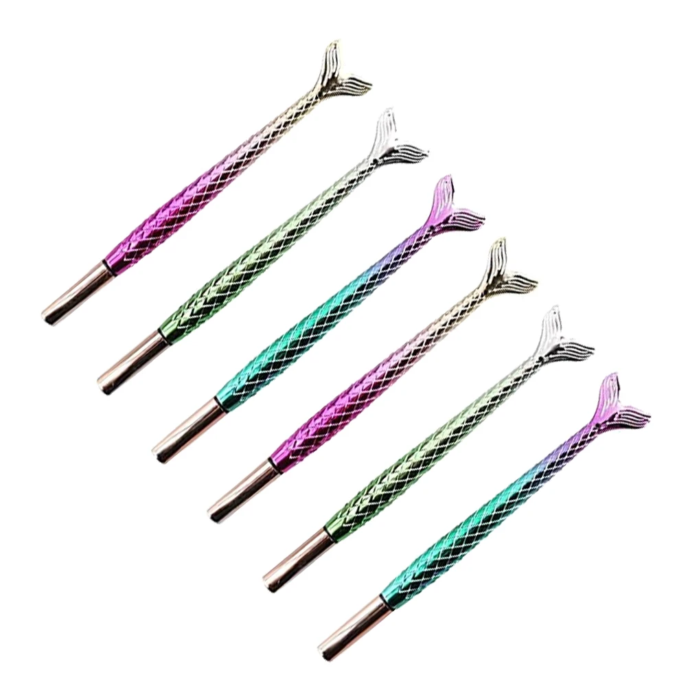 

6pcs Delicate Writing Multi-Function Sign Pens Portable Gel Pens For Smooth Writing Household Office Supplies Mermaid Tail