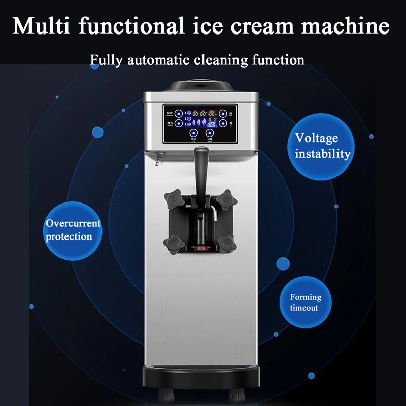 

Including Tariffs Soft Ice Cream Machine Commercial Small Vertical Cone Machine Desktop Ice Cream Machine CE