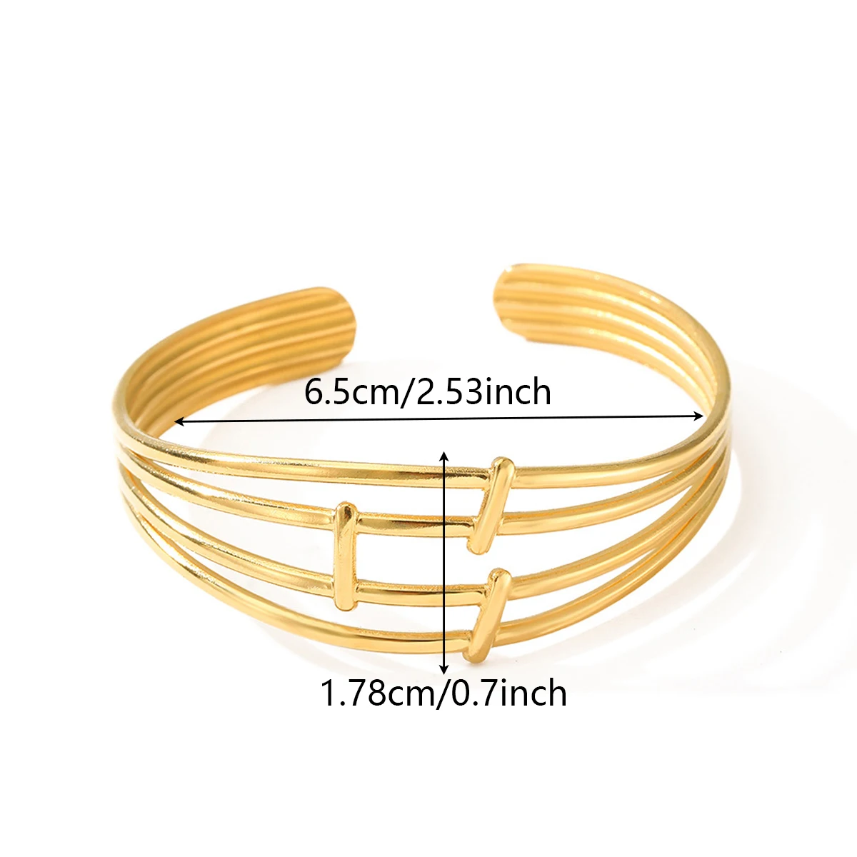 Stainless Steel  Bracelets For Women Luxury Irregular Wide Textured Open Bracelet New Trendy Aesthetic Jewelry Gift