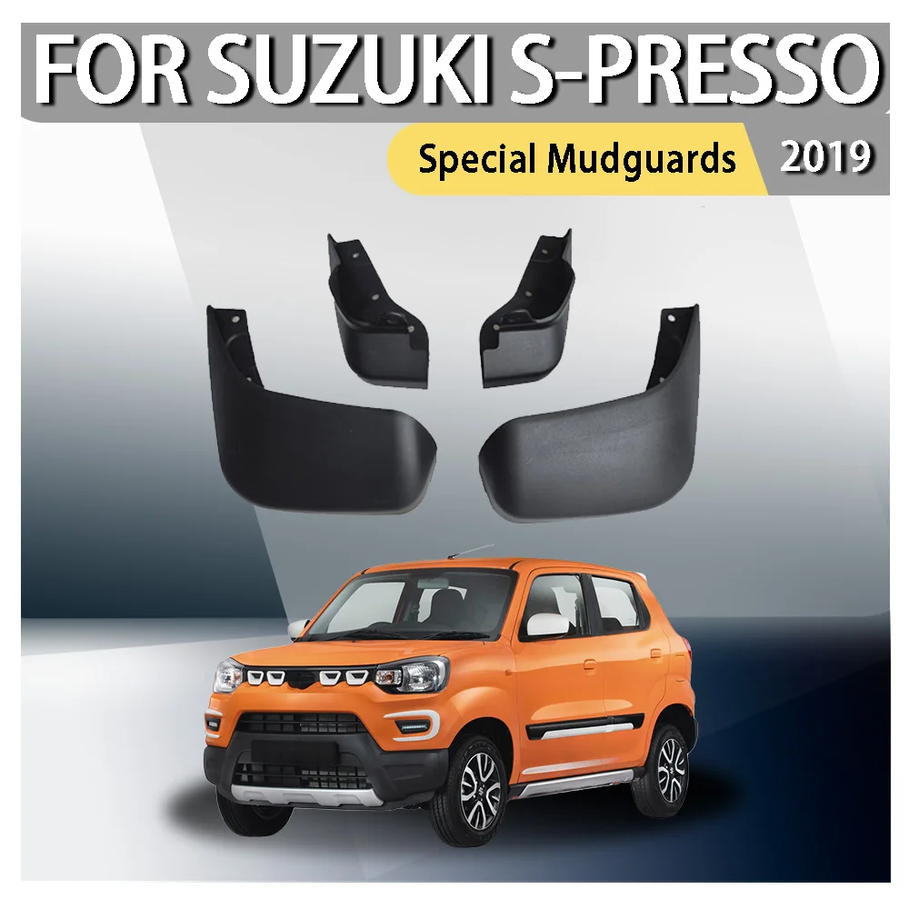 

For Suzuki S-Presso Special Mudguards 2019 Black Car Decoration Upgrade Modification Accessories Styling ABS Plastic