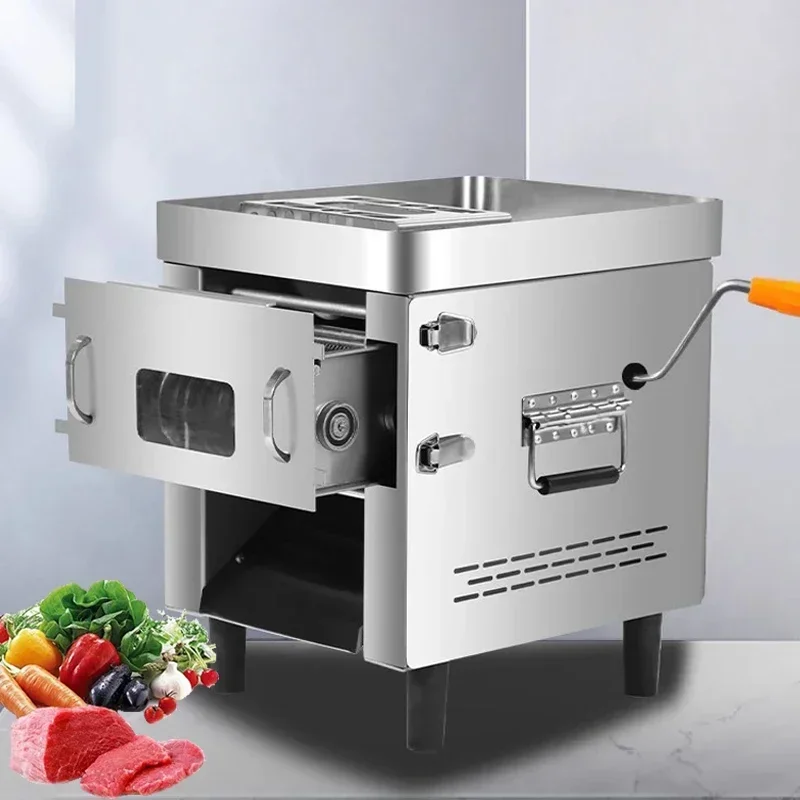 

Commercial Meat Slicer 850W High Power Stainless Steel Meat Cutter Easy Detachable Drawer Knife Set 110V/220V Electric Slicer