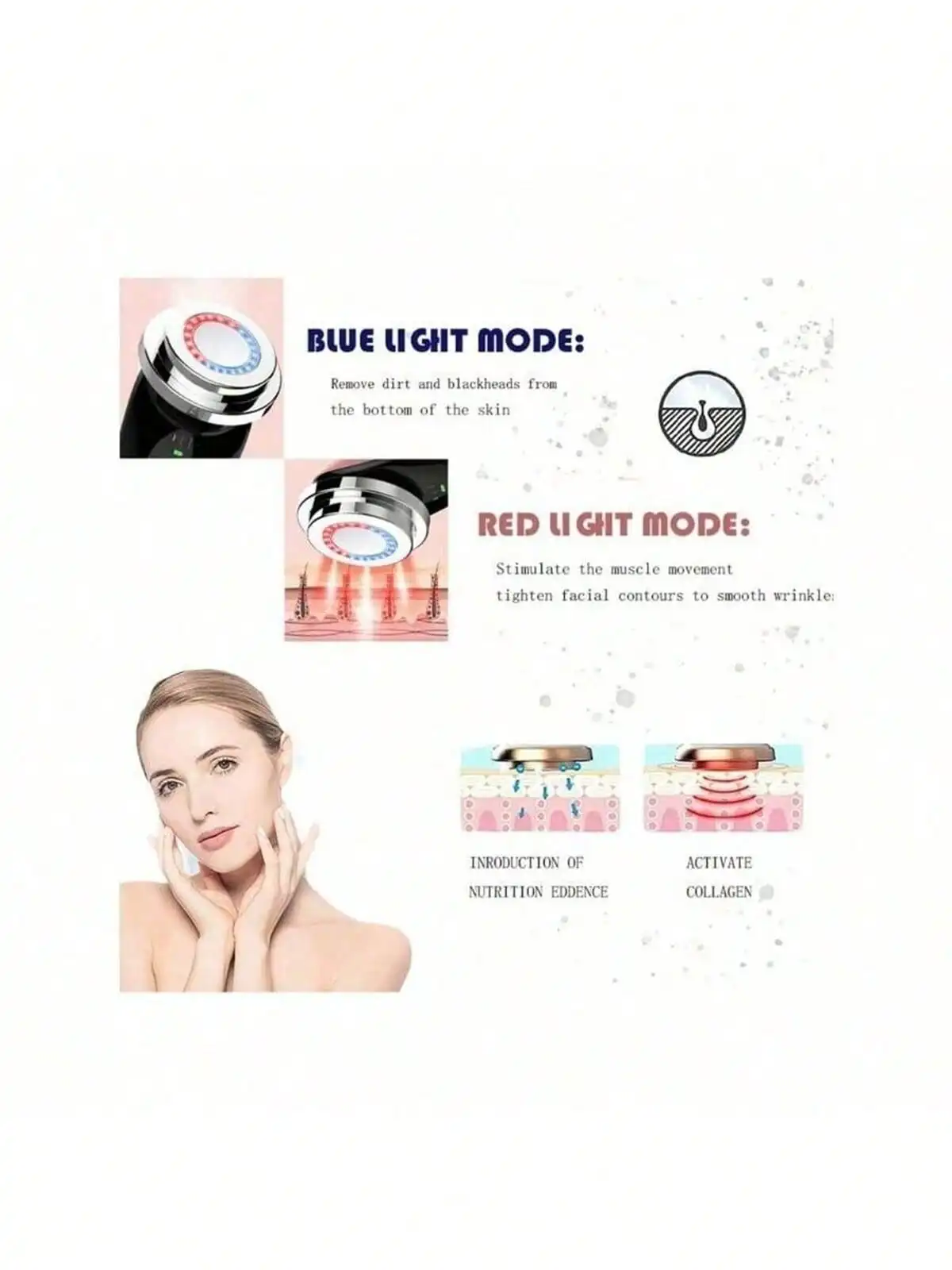 العناية بالبشرة رفع الوجه أجهزة تدليك العين رفع العناية بالبشرة تشديد تنظيف الوجه تدليك أدوات التجميل آلة الأجهزة المنزلية #2