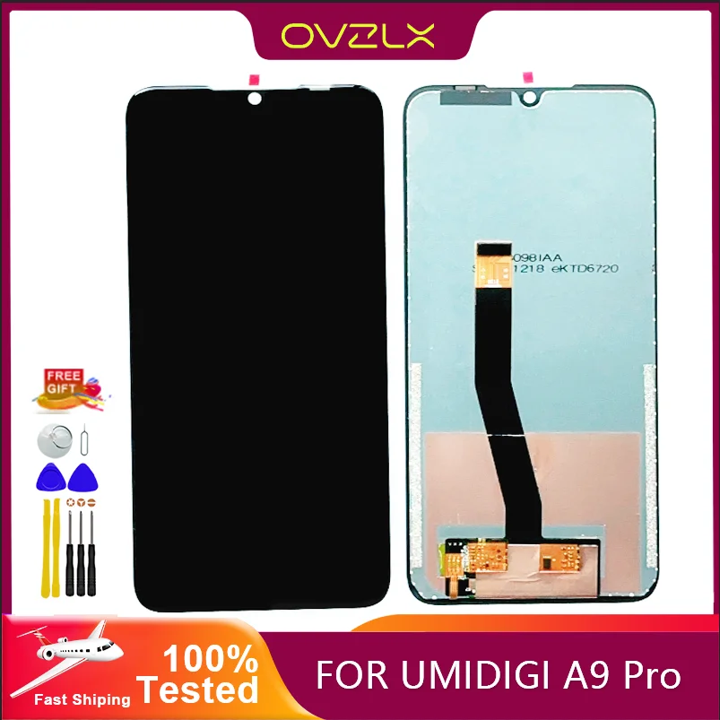 

Original UMIDIGI A9 Pro LCD Display and Touch Screen Digitizer Assembly Replacement Parts for UMIDIGI A9Pro LCD Sensor +Tools