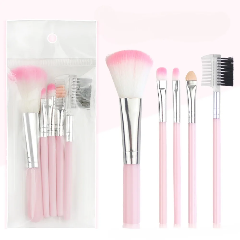 

5Pcs Makeup Brush Set Make Up Concealer Brush Blush Powder Brush Eye Shadow Highlighter Foundation Cosmetic Beauty Tools