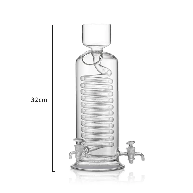 Borosilicate Glass Ice Drip Cold Brew Coffee Maker, Fast Cooling Drip Filter Pot Brewer for Iced Coffee and Cold Tea Making