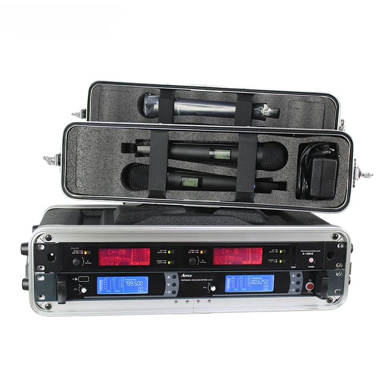 Professional microphone For 2U 3U 4U flight case for microphone power amplifier dj mixer digital processor