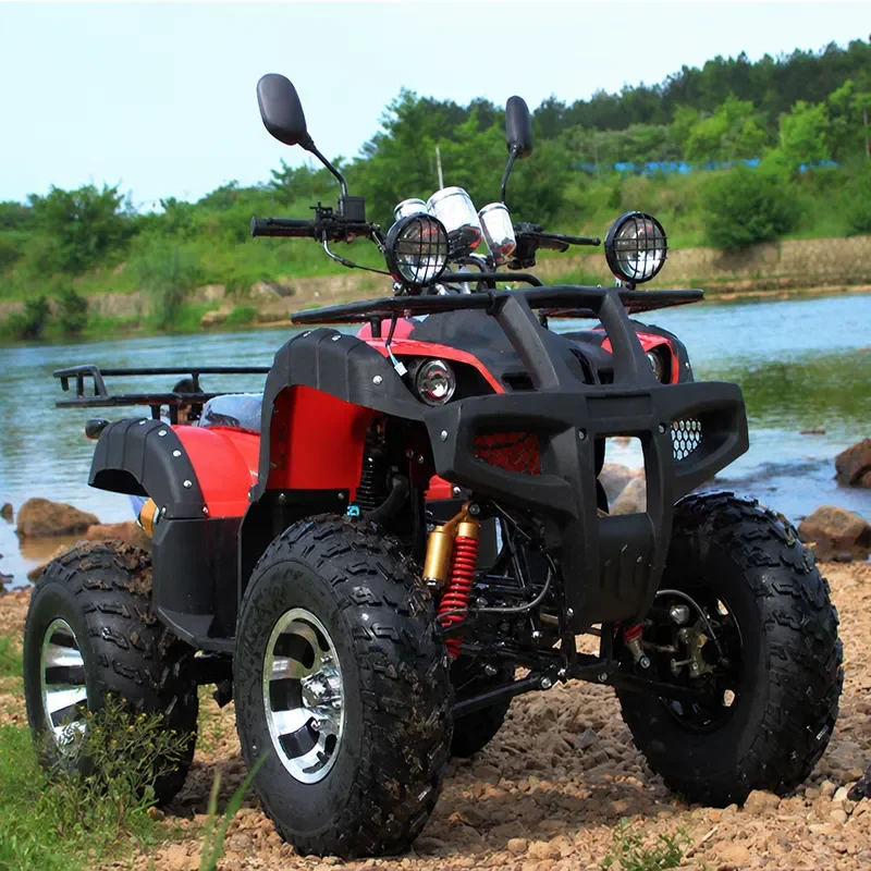 ATV Four Wheeled Off Road All Terrain Vehicle Shock Proof Big Bull Stepless Transmission Motorcycle for Scenic Rental Venue