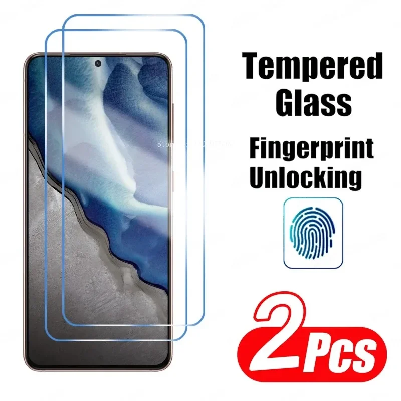 2Pcs Tempered Glass Screen Protector For Samsung Galaxy S23 S21 S24 S22 Plus S24 Ultra S21 S23 S20 FE Fingerprint Unlock Glass