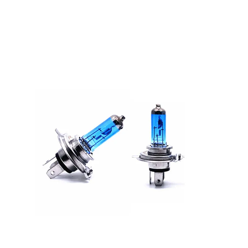 2pcs H4 100W 90W Car Halogen Bulb 12V Super White P43t Platinum Headlight Lamp Hi/Lo Beam Light Bulb 6000K