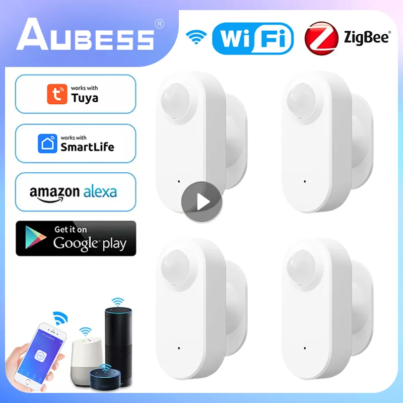 

Датчик движения Tuya WIFI/Zigbee PIR, инфракрасный датчик присутствия человека, с приложением для умного дома