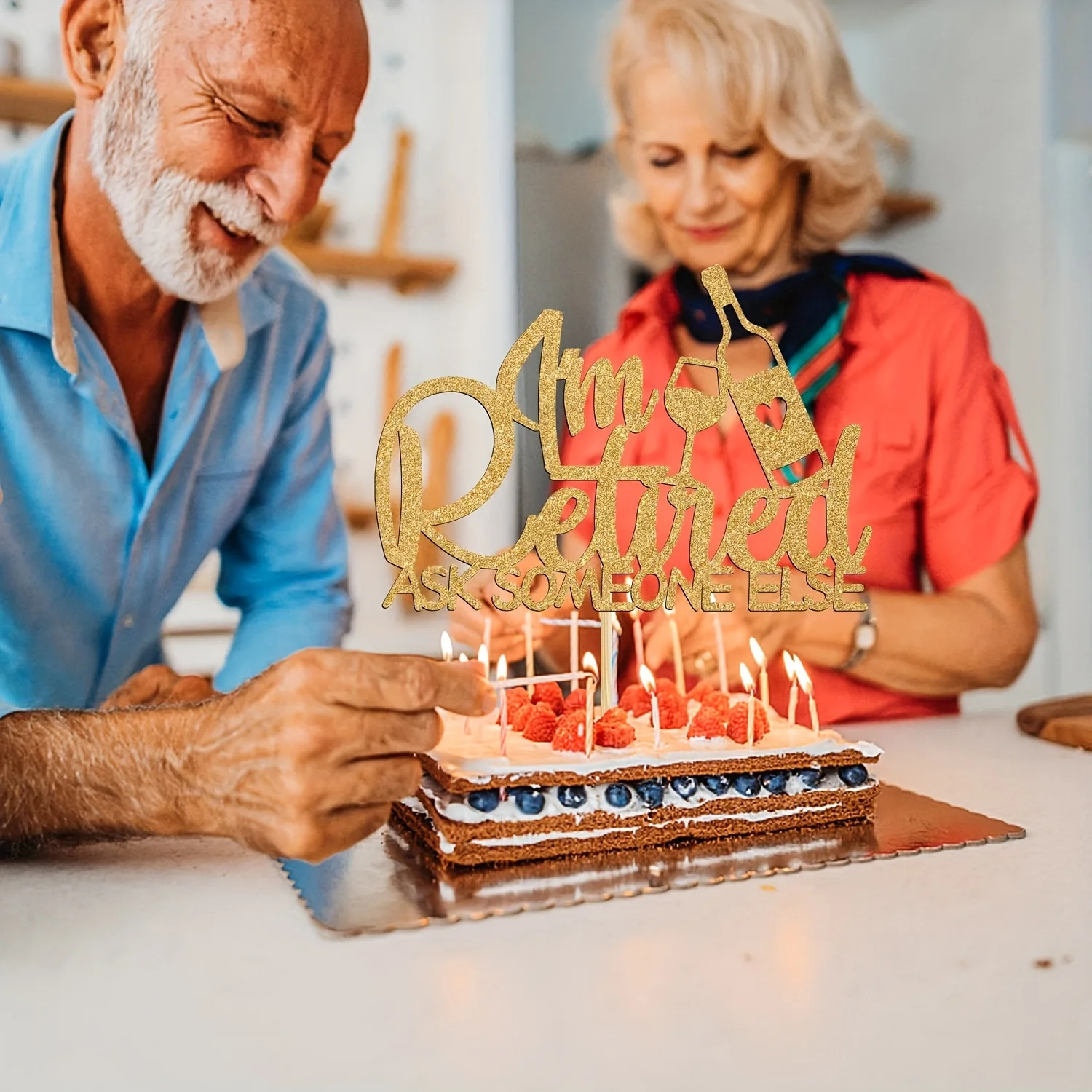 قطعة واحدة من قطعة علوية للكيك I'm Retired - The Legend لديها تزيين الكيك المتقاعد - لوازم زينة حفلات التقاعد السعيدة