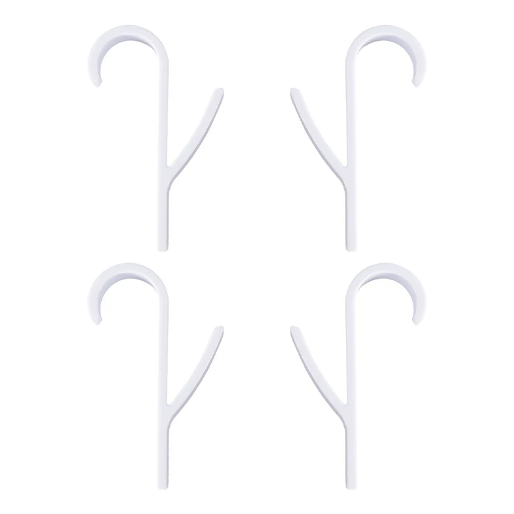 

4pcs ABS Plastic Rail Hook Radiator Drying Hanging Rack Hanger for Bathroom Wardrobe Pole Hat Bag Rag Towel Kitchen Tool 96*59mm