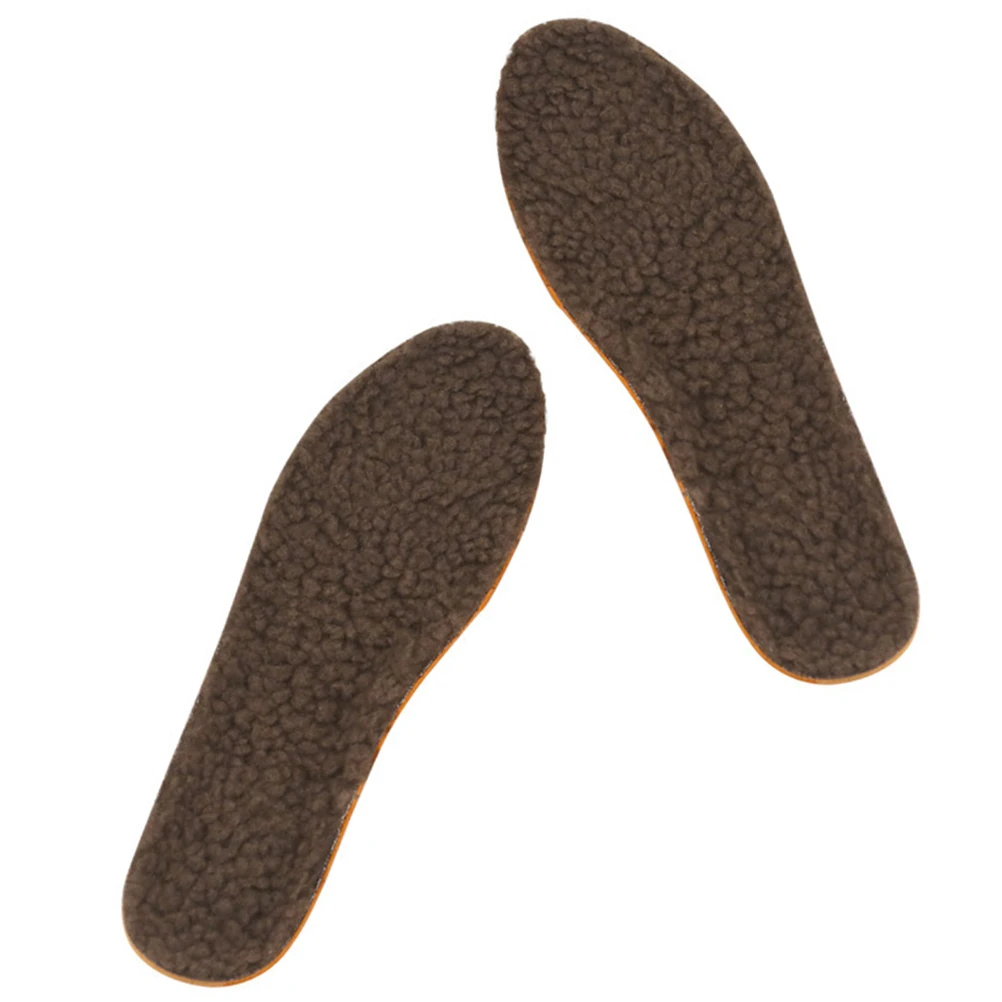 

Wool Felt Insoles Shoe Pads Shoes Inserts for Women Winter Imitation Lambs Miss Boot