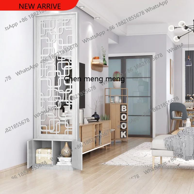 Simple modern screen partition cabinet simple living room entrance wall removable bedroom office shoe rack seat screen
