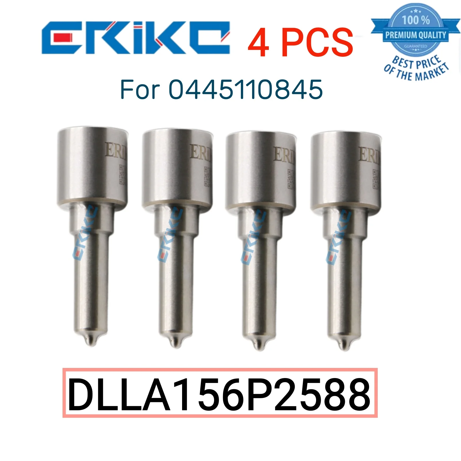 

4 PCS DLLA156P2588 Diesel Injector Nozzle 0 433 172 588 DLLA 156 P 2588 Full Cone Spray Nozzle DLLA 156P2588 for 0445110845