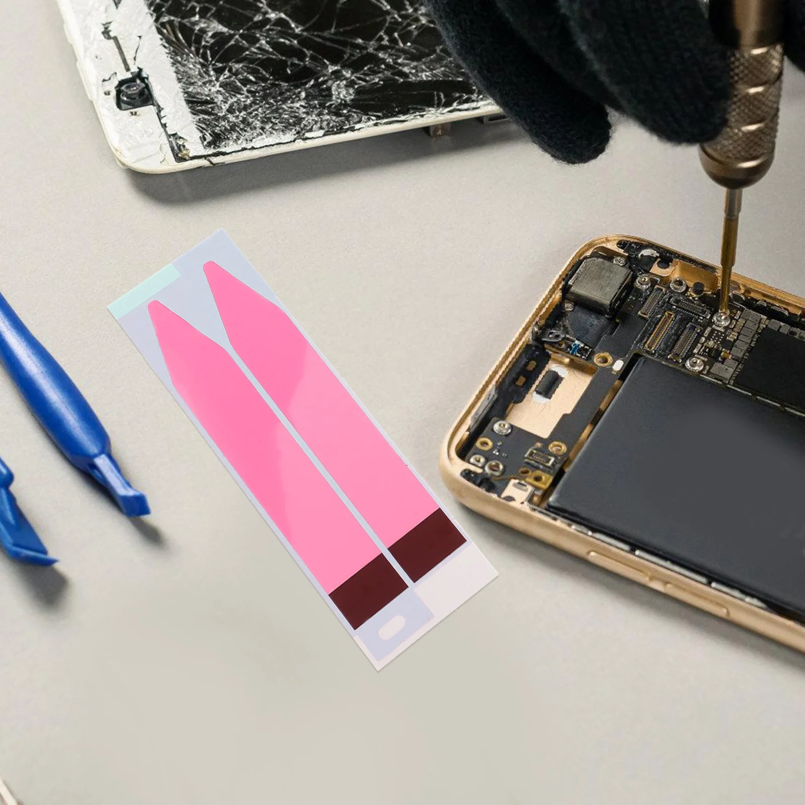 

24Pcs Phone Battery Adhesive Strips Battery Back Stickers Replacement Battery Tapes Durable Cell Battery Tape