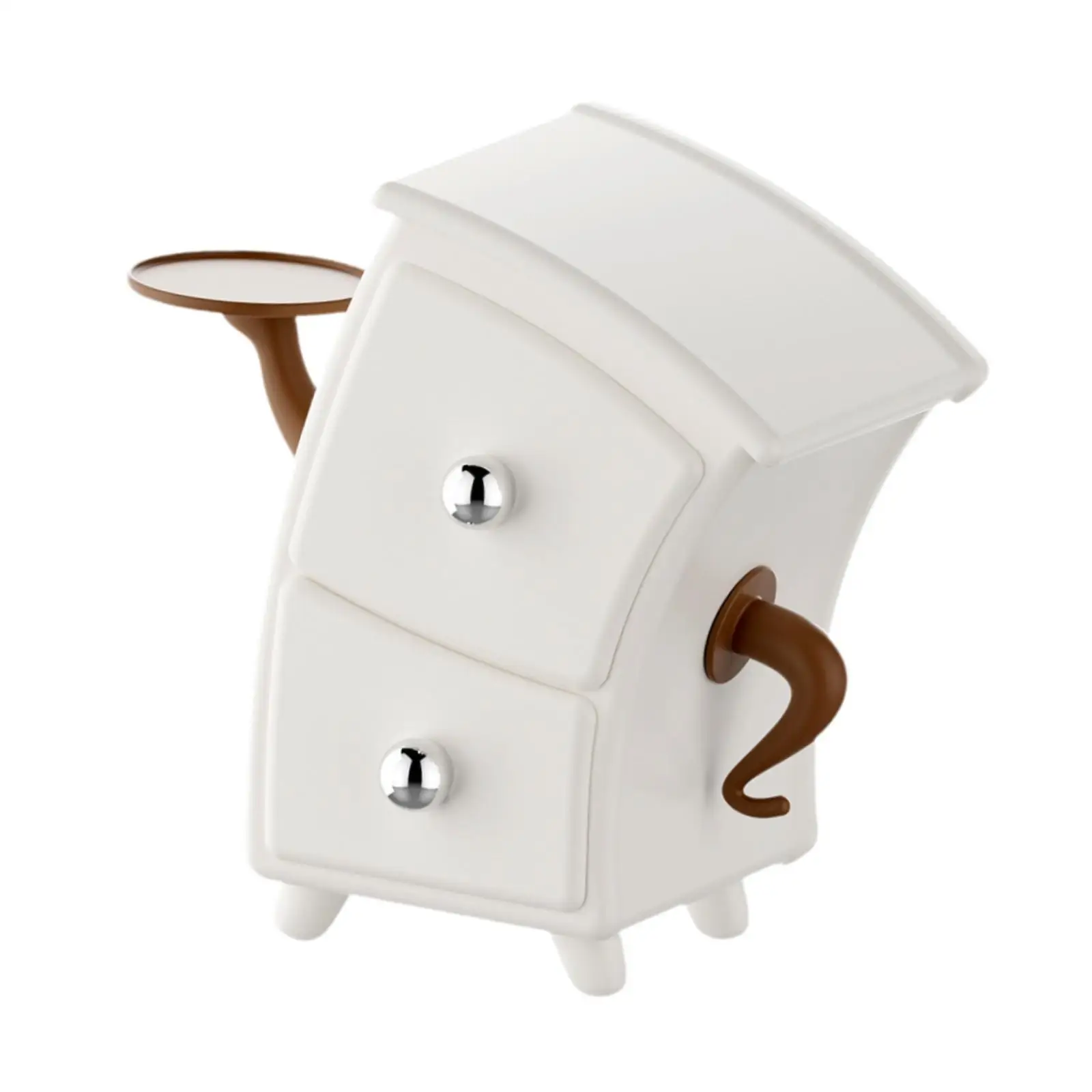 منظم منتفخ مستحضرات التجميل، درج منظم مستحضرات التجميل، صندوق تخزين المجوهرات ذو الشكل الفريد، صندوق مكياج للمشبك