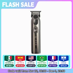 M8F M9 Madeshow Professional Men's Hair Clipper Barber Shop Salon Trimmer with Base Cordless Vintage Oil Head Push 3200mAh 13W