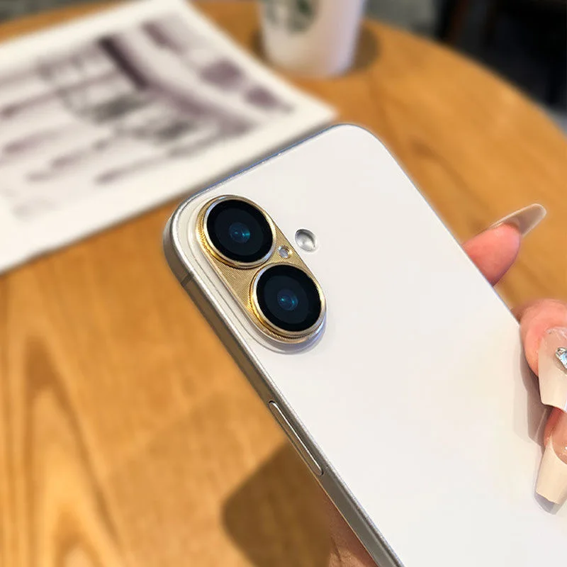 Full Cover Metal Camera Glass For iPhone 16 16Plus 16 Pro Max Coque For iPhone 16 16 Pro Max 16 Plus Camera Protection Glass