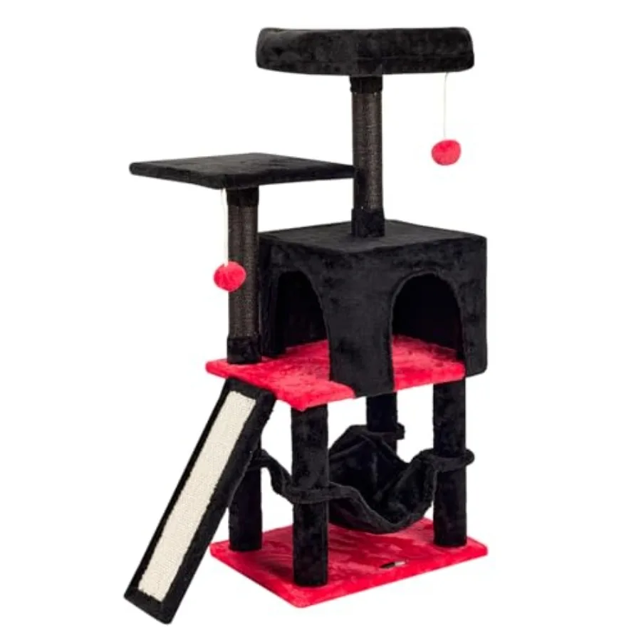 

Готический кошачий комплекс с лежанкой-гробиком для домашних кошек, кошачья башня с когтеточкой, современный игровой домик для крупных кошек, домик-квартира