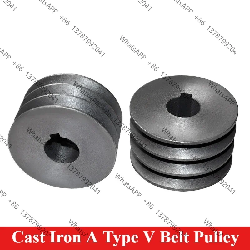 A Type V-Belt Pulley 3 Slot Pulley Dia 80mm 90mm 100mm 110mm 3 Groove Triple Groove A Section Pulley Cast Iron for Motor 1pcs