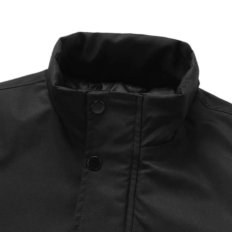 American Retro Thick-Padded Jacket Men's Autumn Winter Coat Warm Trendy Retro Style for the Season