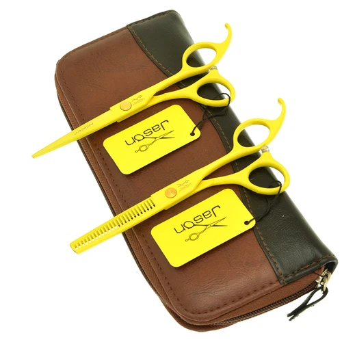 Jason-tijeras para el cabello de 5,5 pulgadas, tijeras para cortar el cabello, tijeras para adelgazar, herramientas de estilismo para salón de peluquería, equipo para el cabello A0072D