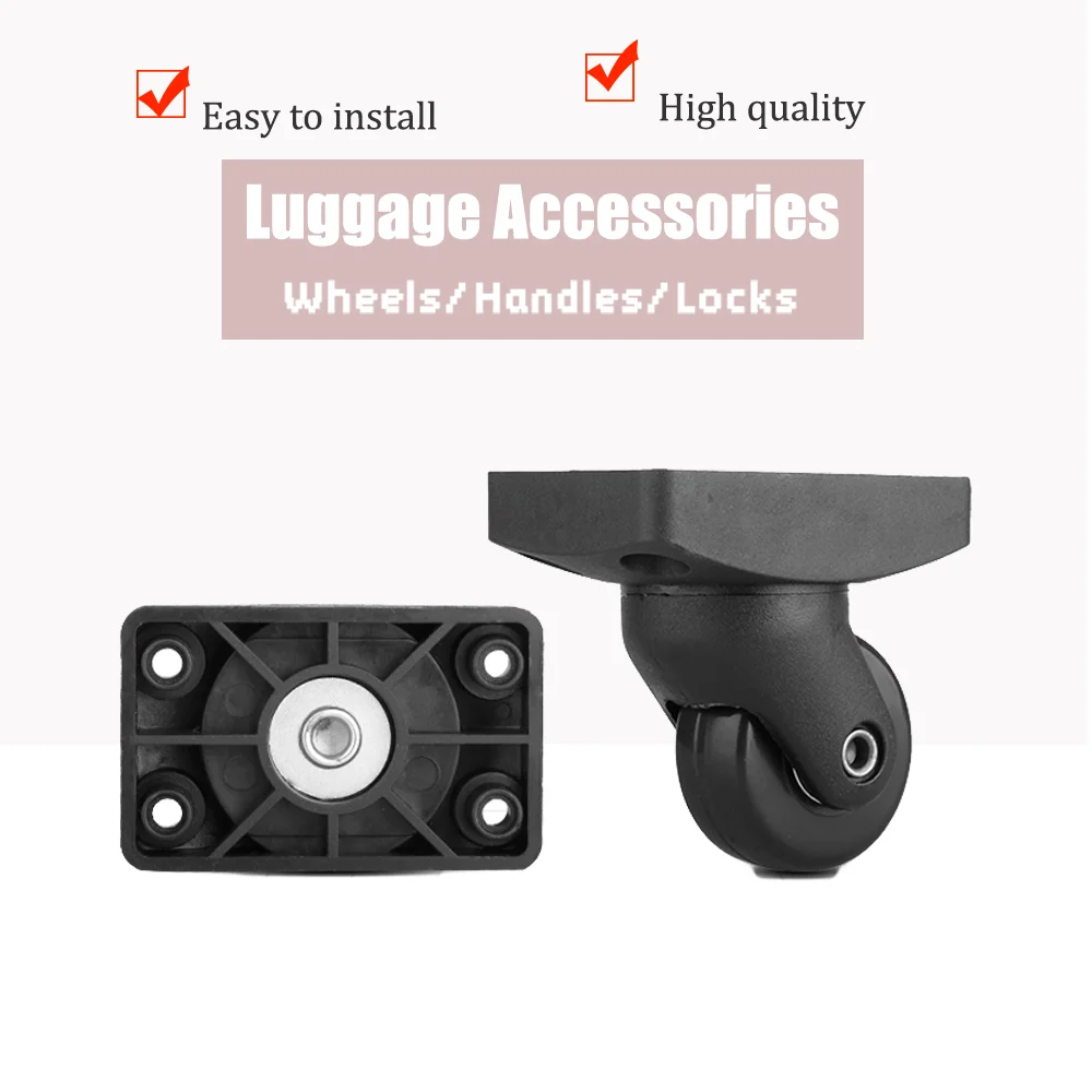 W020 Silent Bearing Cloth Bag Wheels, Universal Replacement Spinner for Soft Luggage, Noise Free Rolling & Durable Build