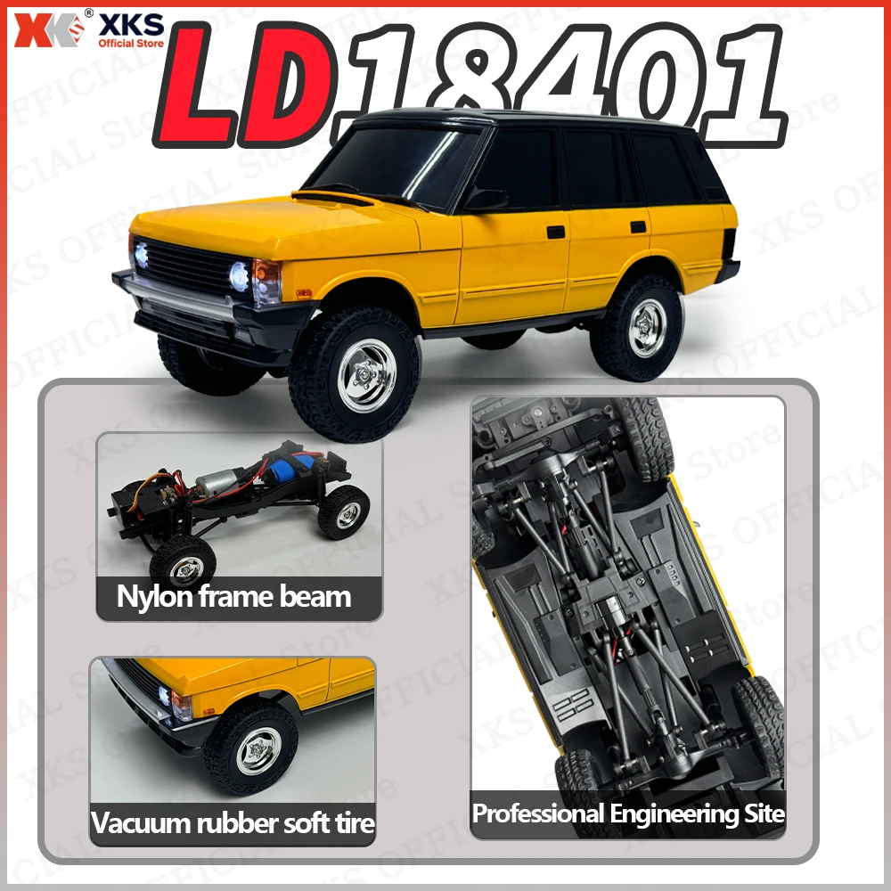 XKS LDR/C LD18401 1:18 مقلد على الطرق الوعرة التحكم عن بعد مركبة رينج روفر نموذج RC تسلق سيارة الدفع الرباعي لعبة الهدايا