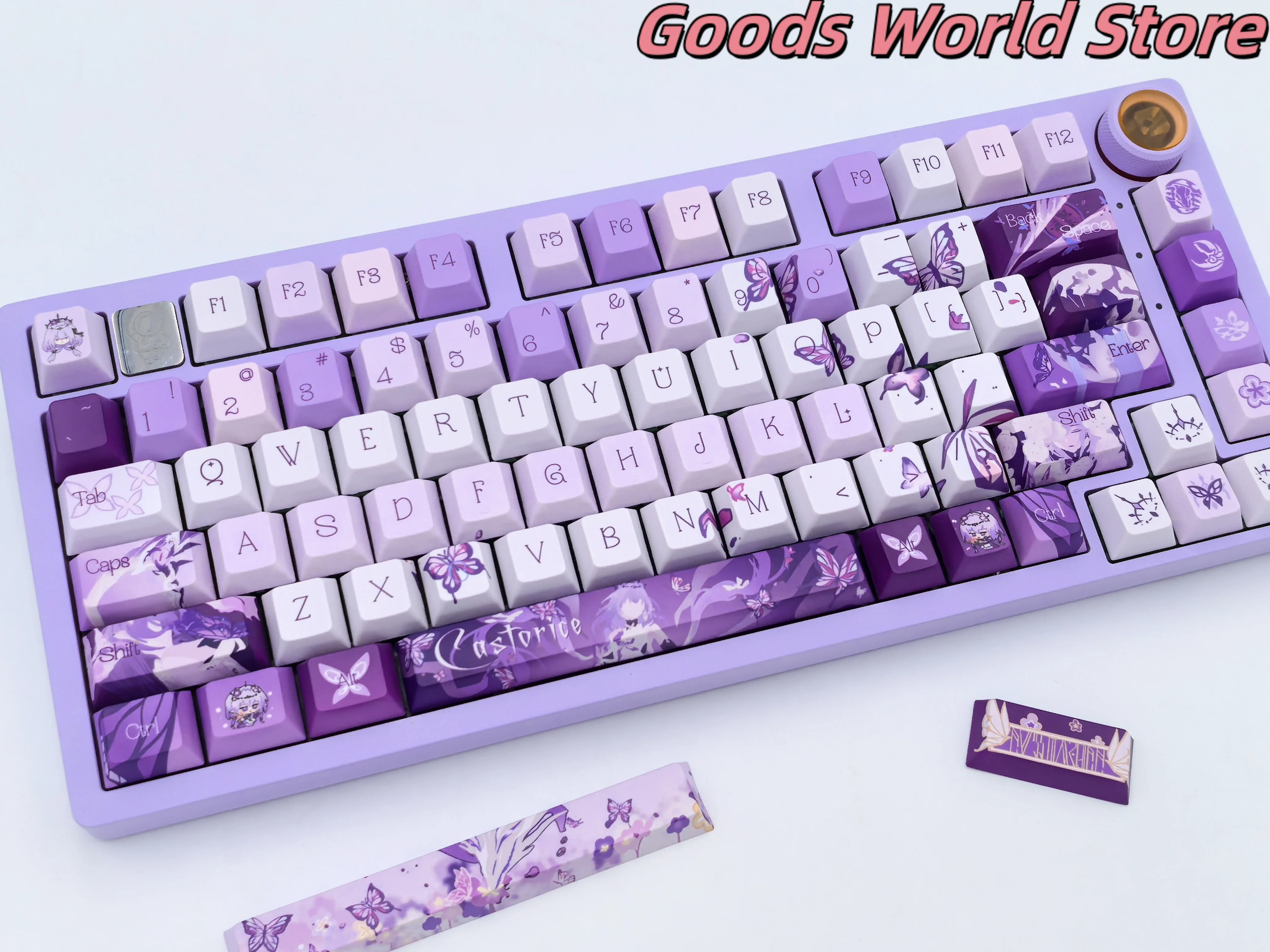 

В наличии колпачок для клавиатуры Castorice, игра Honkai Star Rail, механическая клавиатура, колпачок для косплея Castorice, костюм аниме, подарок на Хэллоуин