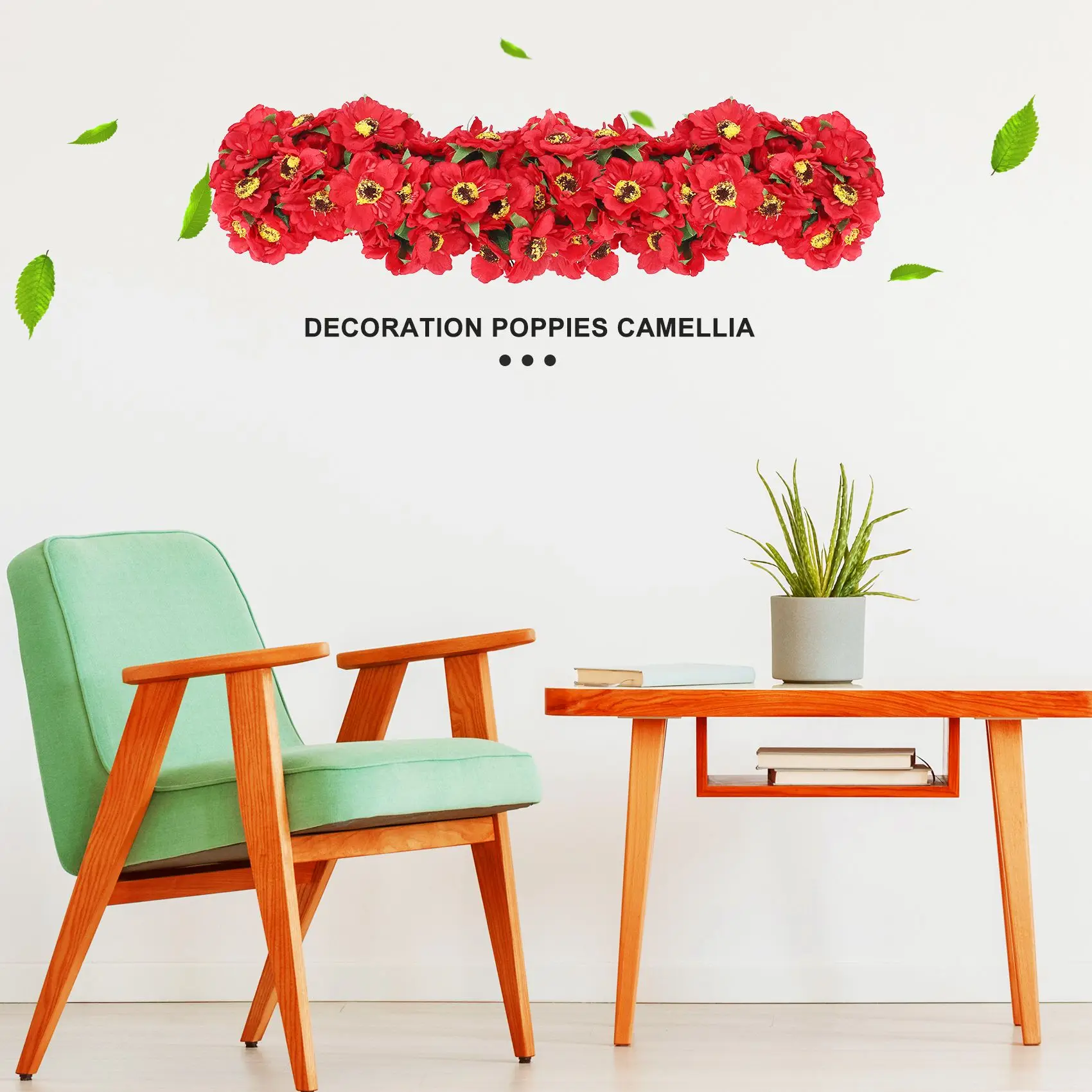 Neue hochwertige Seide Kamelie 5 cm 60 teile/los Mais handgemachte kleine Hochzeitsdekoration (rot)