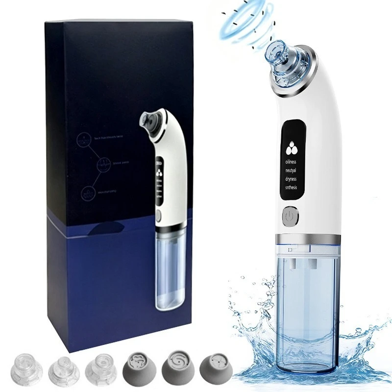 Rechargeable Facial Pore Cleaner Mini Blackhead Remover Instrument For Acne Comedone Removal Household Skin Care Beauty Device