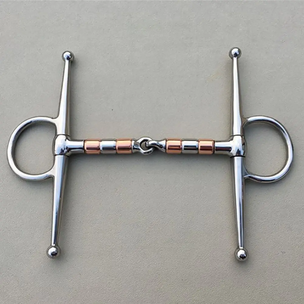 1Pcs Durable H Shape Horse Bit Sturdy Stainless Steel Horse Mouth Ring Stallion Training Bit Equestrian Equipment