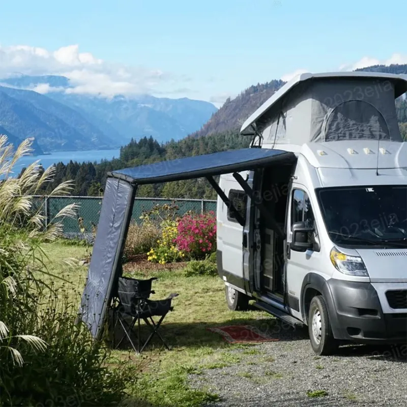 

Lightweight and foldable portable design option Inflatable vehicle awning