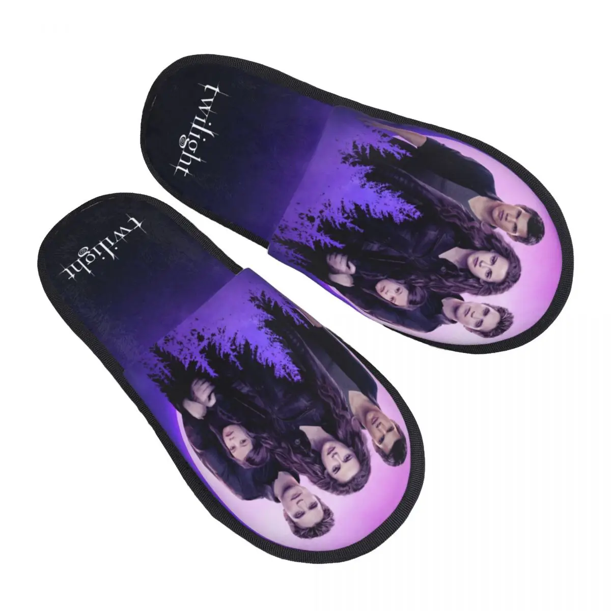 Custom The Twilight Saga Memory Foam Slippers Women Comfy Warm House Slippers