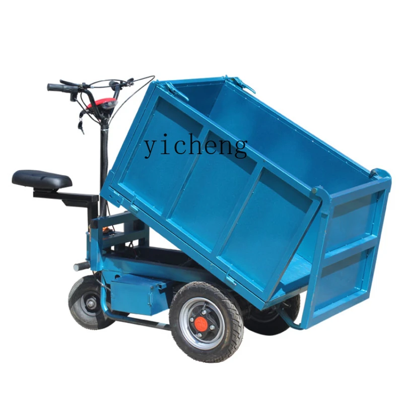 ZC Electric Flat Truck Hydraulic Dump Truck Construction Site Tilting Farm Feeding Truck