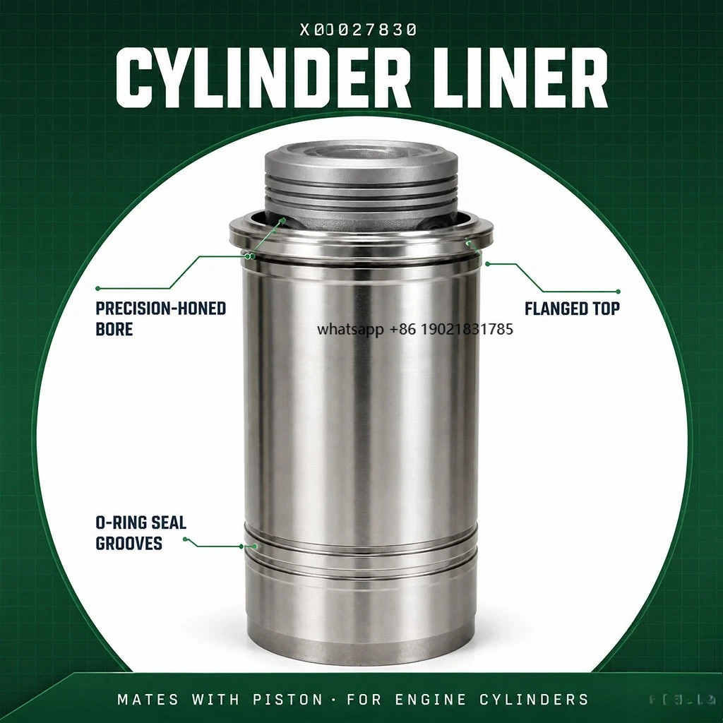 Cylinder Liner X00027830 00027830 for Engine Marine Generator Spare Parts Matched With mtu piston