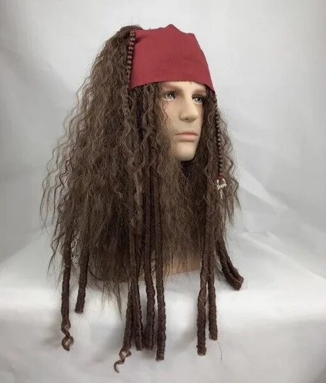 New Dance Performance Captain Men Pirate Wig