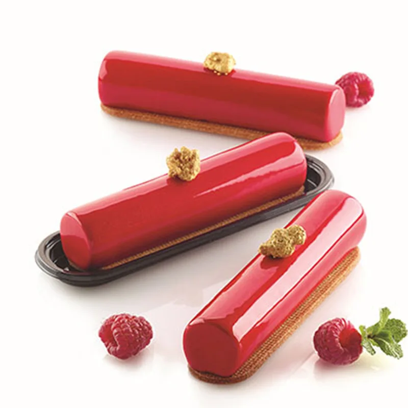 Half Cylinder Silicone Candle Baking Molds DIY Column-Half Scented Soap Candle Mould French Mousse Cake Bake Decor Mold Supplies