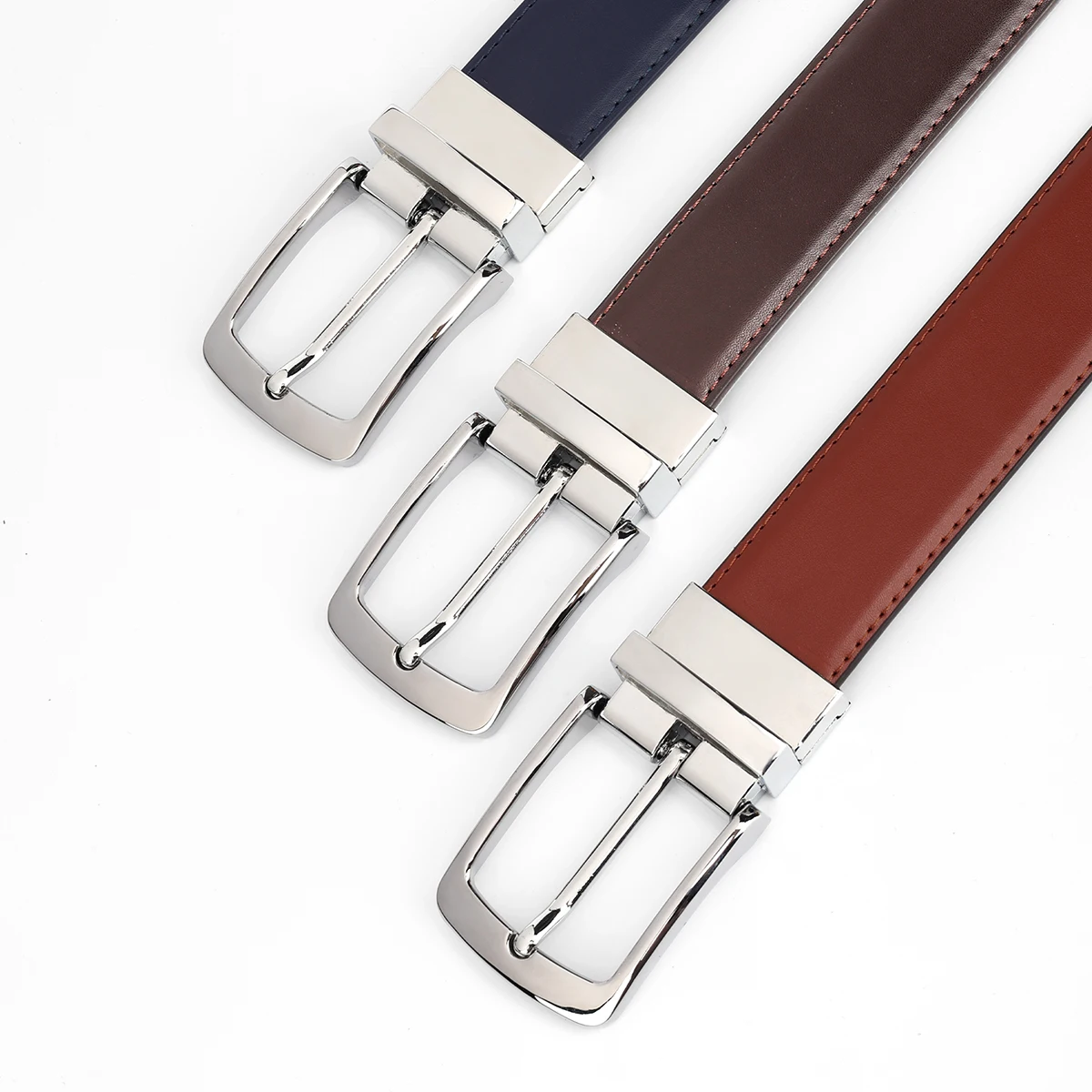 High Quality Fashion Leather Pin buckle Fashion Young Men Business Designer Belt Men Casual Grey Vintage Jeans Ceinture Homme
