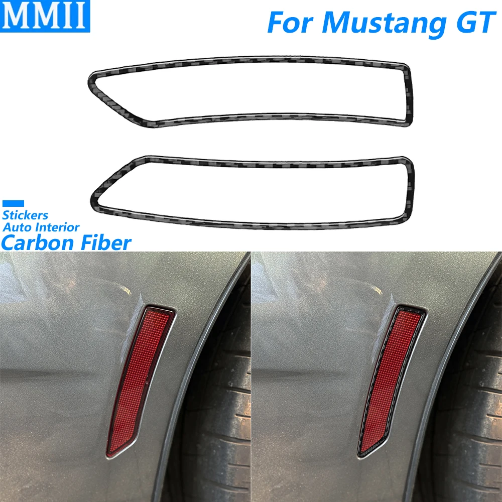 

Для Ford Mustang GT 2024 2025 из углеродного волокна, задняя сигнальная лампа, рамка, панель, накладка, автомобильные аксессуары, декоративная наклейка