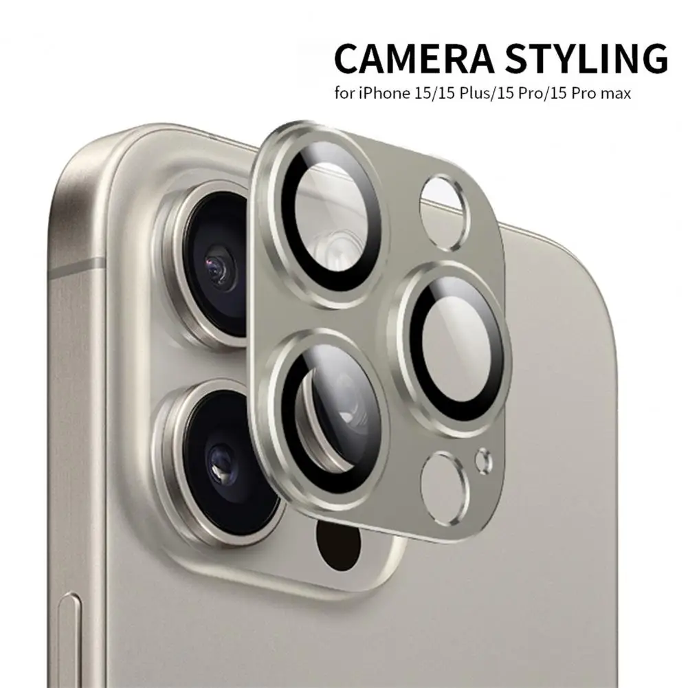 Lens Film for Phone Camera Smartphone Shockproof Metal Protection Cover 15 Pro/max Full Wrap with Precise