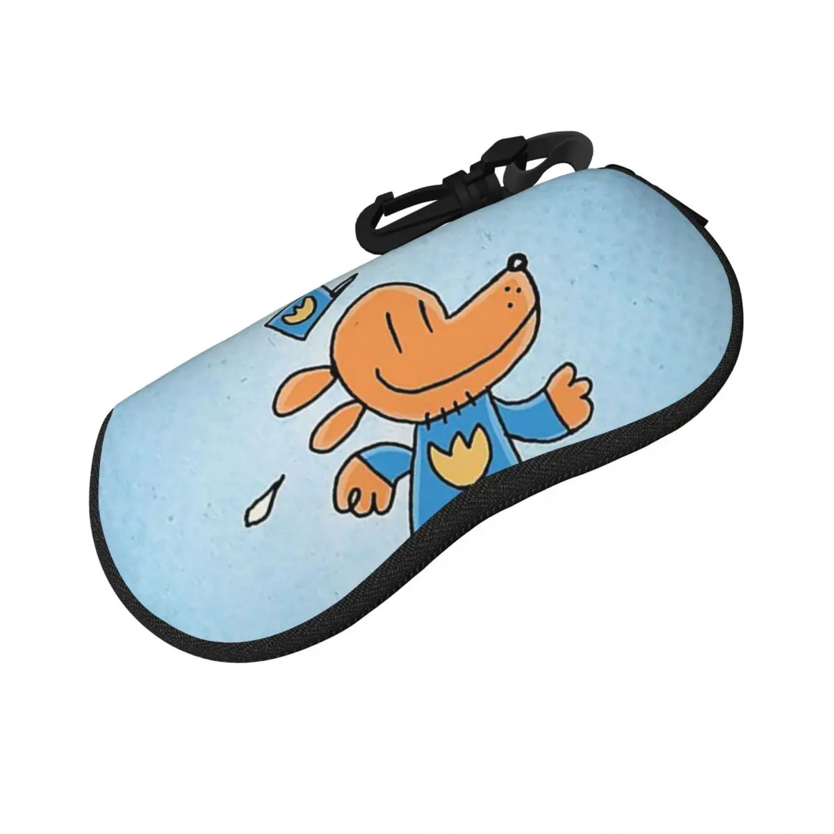 

Dog Man Movie Dav Pilkey Shell Glasses Case Protective Sunglasses Box Women Men Soft Eyeglasses Bag Pouch