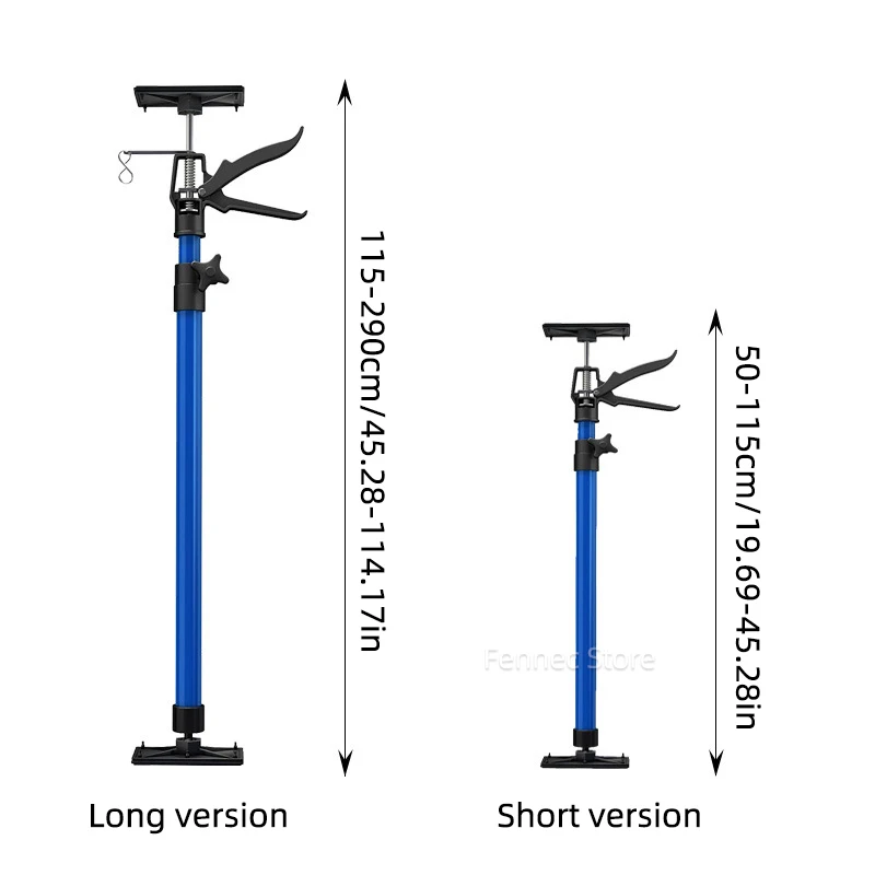 Telescopic Support Rod Hanging Cabinet 115-290cm Wooden Ceiling Door Frame Raise Lifter Home D Ecoration Installation Tool