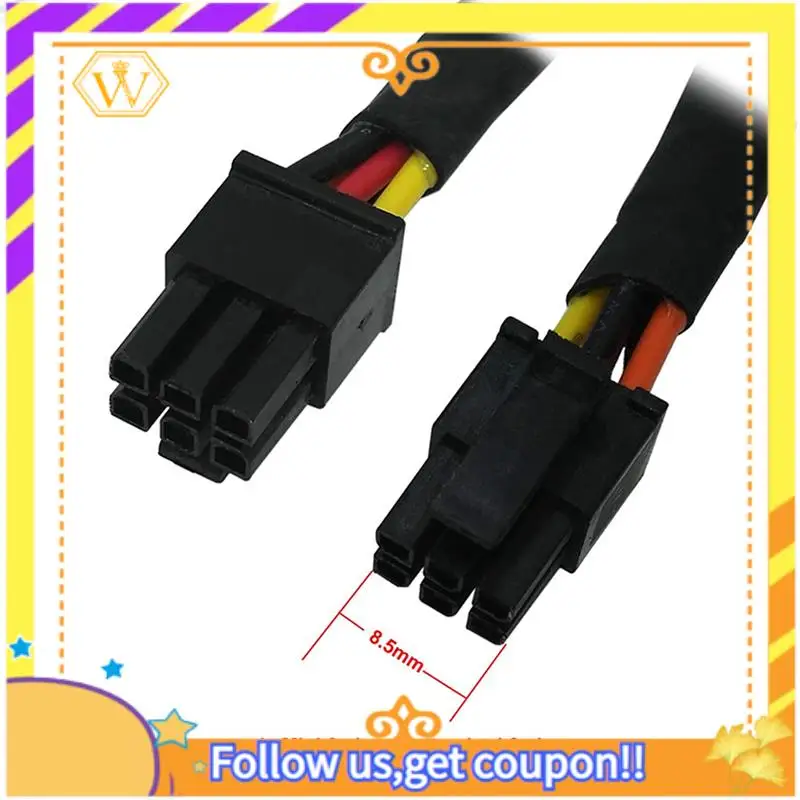 A01K-4X HDD SATA Voedingskabel Haakse SATA 15 Pin X2 Naar Mini 6 Pin ATX Adapter Voor Dell Inspiron 3653 3650 Serie