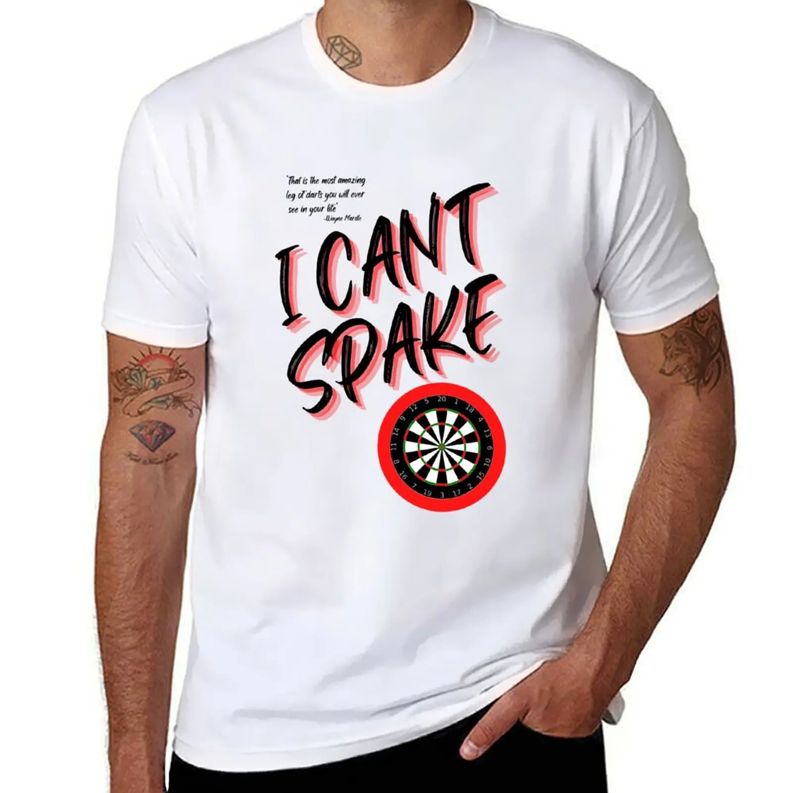

I can't spake Wayne Mardle iconic saying black lettering T-Shirt croswit shirt man sublime funny costumes luxury clothes men