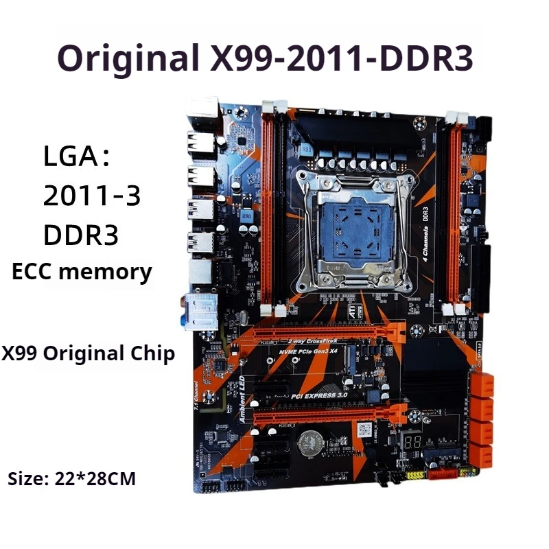 

Original X99 motherboard original chip 2011V3 desktop computer DDR3 game multi-open studio 2678v3 CPU